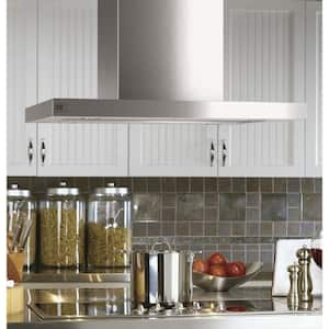 36 in. 610 CFM Smart Island Mount Chimney Range Hood in Stainless Steel with Clean Air Sensors