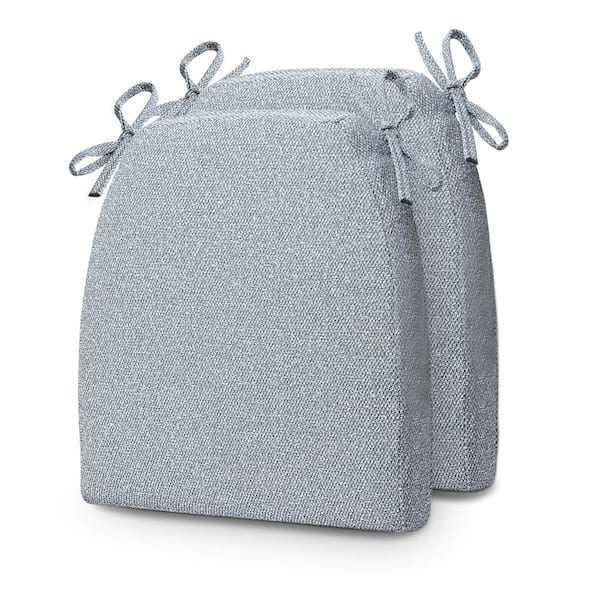 Unbranded 16.5 in. x 17 in. Light Grey Trapezoid Outdoor Patio Lounge Chair Dining Chair Cushions in Seat (2-Pack)