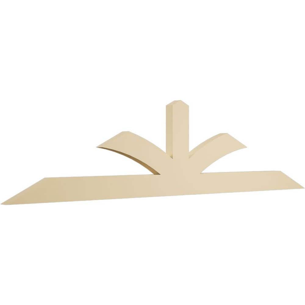 Ekena Millwork 72 in. W x 18 in. H x 2 in. D x 4 in. F, 6/12 Pitch ...