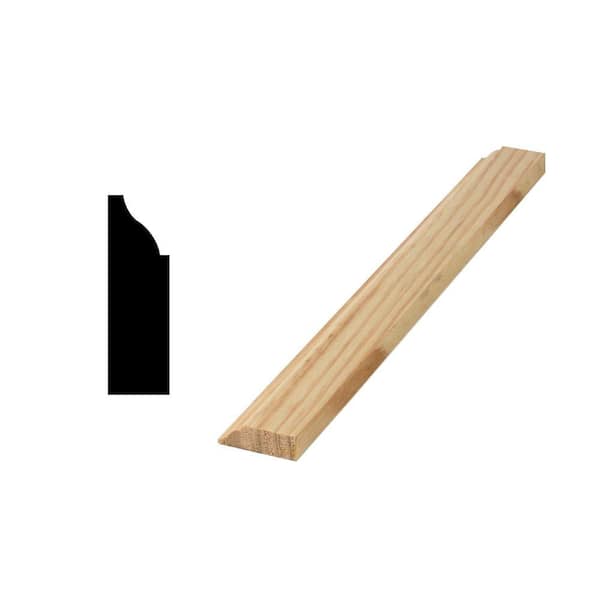 Woodgrain Millwork WM 936 - 7/16 in. x 1-3/8 in. Solid Pine Door and Window Stop Molding