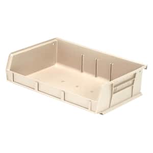 Ultra Series 2.11 qt. Stack and Hang Bin in Ivory (8-Pack)
