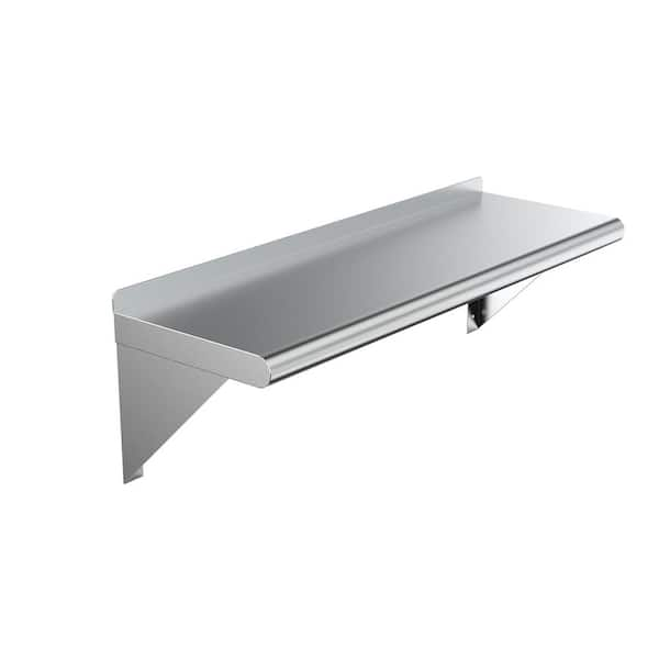 24 x 18 Stainless Steel Commercial Restaurant Wall Mount Microwave Shelf  Stand