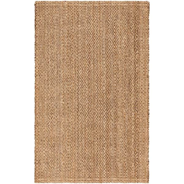 Safavieh Natural Fiber Collection NF447A Hand Woven Natural Jute Area Rug  (4' x 6') : : Home