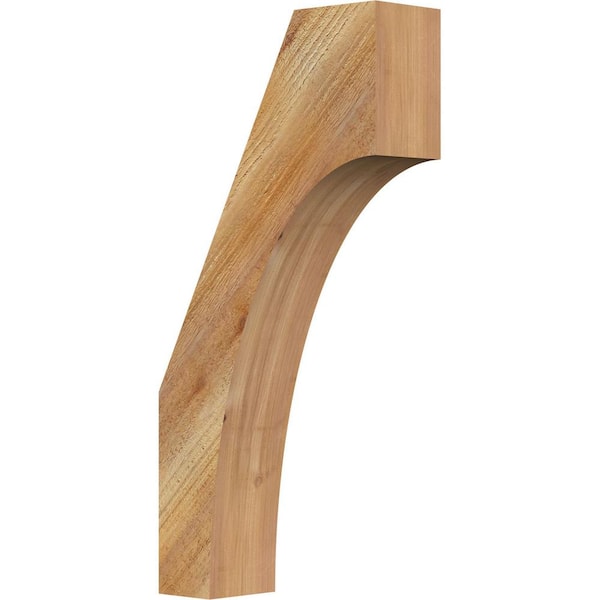 Ekena Millwork 4"W x 12"D x 24"H Westlake Rough Sawn Knee Brace, Western Red Cedar