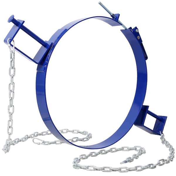 maocao hoom 55 Gal. drum lifter ring, Steel Tilting Drum Ring, Painted Carbon Steel, 1200 lbs. Capacity, Blue Color