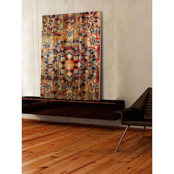 Unbranded 24 in. H x 16 in. W "Figuig" by Parvez Taj Printed Natural Pine Wood Wall Art