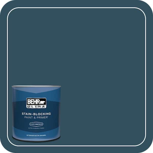 BEHR ULTRA 1 qt. #540F-7 Velvet Evening Extra Durable Satin Enamel Interior Paint & Primer