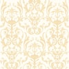 Ornamenta 2 Off White/Gold Intricate Damask Design Non-Pasted Vinyl on Paper Material Wallpaper Roll (Covers 57.75sq.ft)