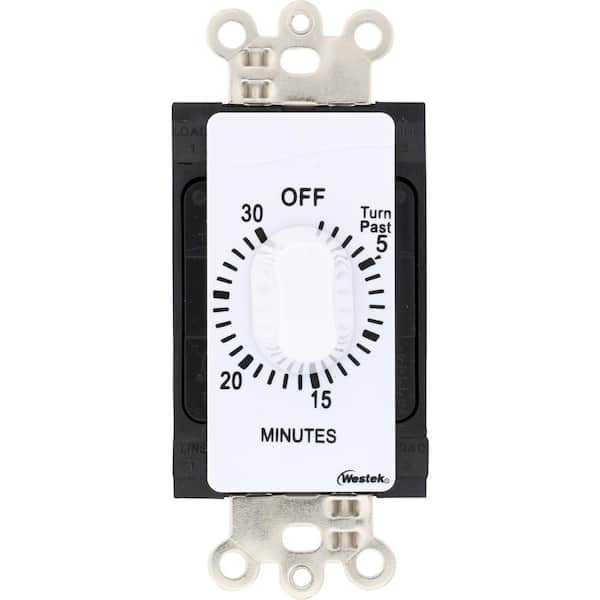Westek 30 Min In-Wall Countdown Timer - White