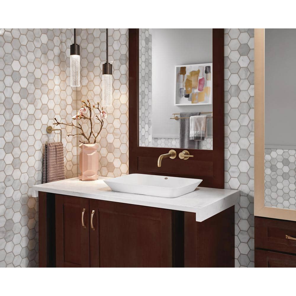 Trinsic Contemporary Bronze Wall-Mounted Bathroom Faucet