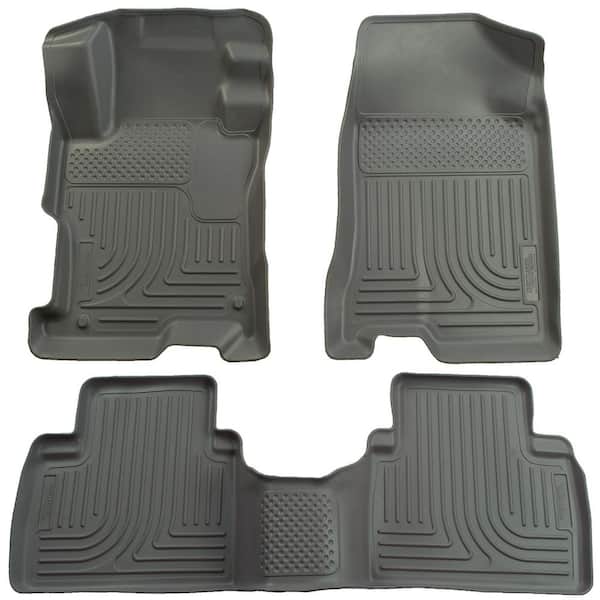 Husky Liners Front & 2nd Seat Floor Liners Fits 06-11 Civic 4 Door