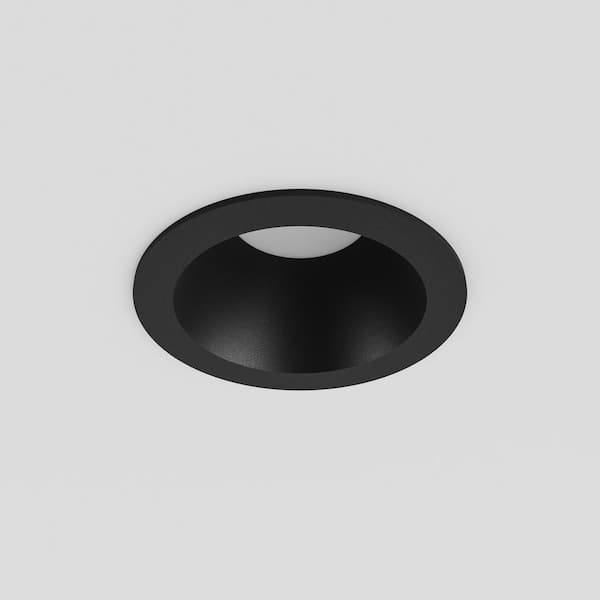 Inspira 2 in. Black Round Integrated LED Canless Recessed Lighting Kit Selectable 5CCT 9W 700LM ETL (1-Pack)