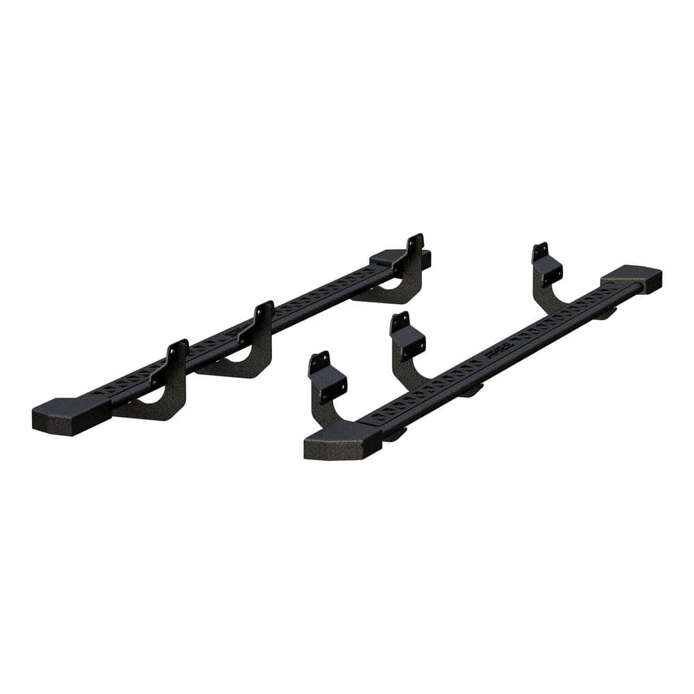 Aries Black Steel Rocker Step Guard Running Boards, Select Ford F-150 ...