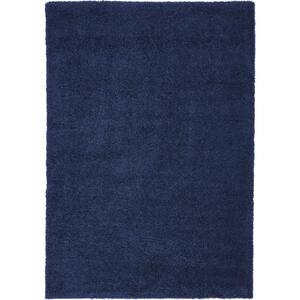 Malibu Shag Navy Blue 7 ft. x 10 ft. Shag Contemporary Area Rug