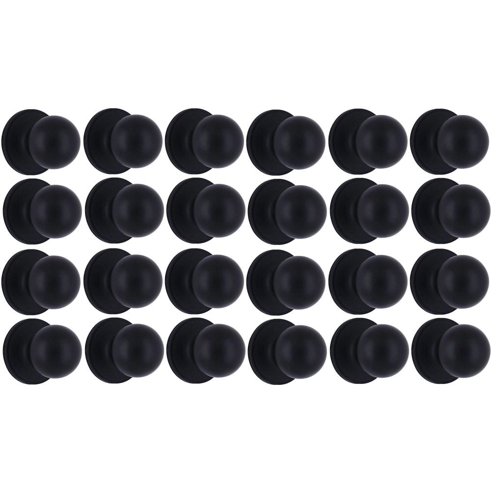 Ball Matte Black Hall/Closet Door Knob (24-Pack) price history on PriceWatchPro