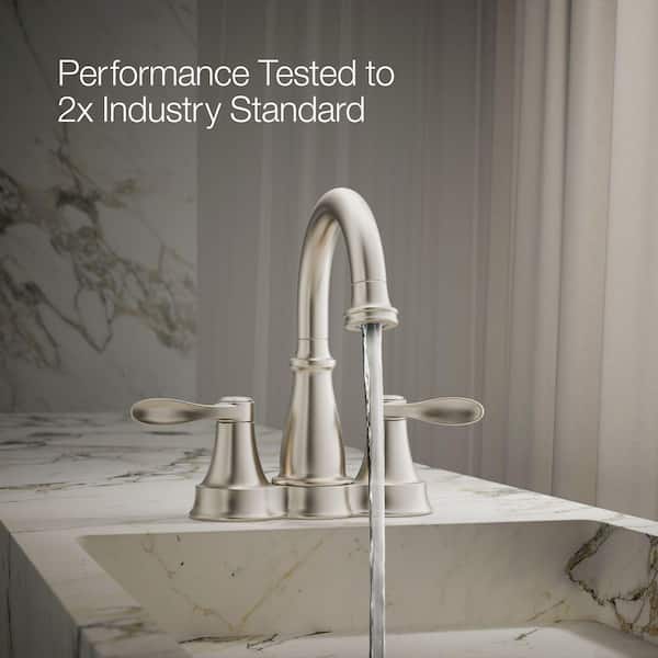 KOHLER Bellera 4 in. Centerset Double-Handle Bathroom Faucet in