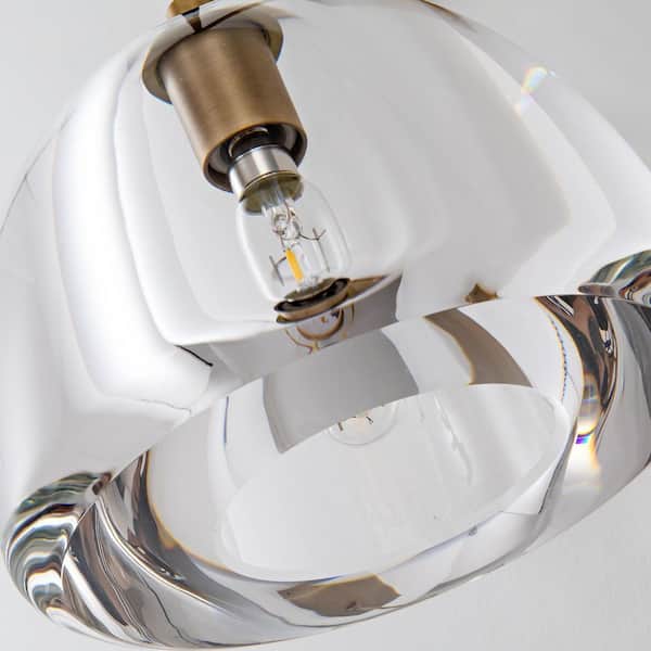 YUYI 7 in. Modern 1-Lights Gold Vanity Light with Luxury