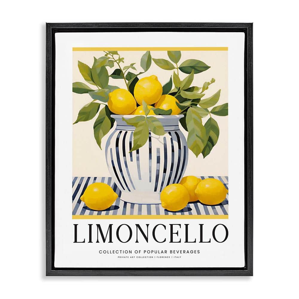 Stupell Industries Classic Kitchen Lemons Vase by Lettered and Lined 1 ...