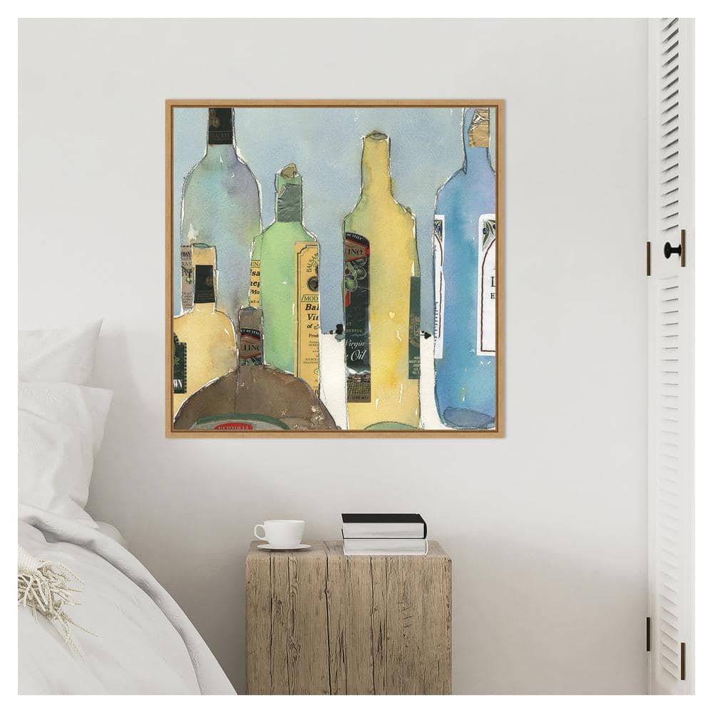 Samuel Dixon Oil and Vinegar IV Giclee Canvas Print with Sylvie Maple Frame