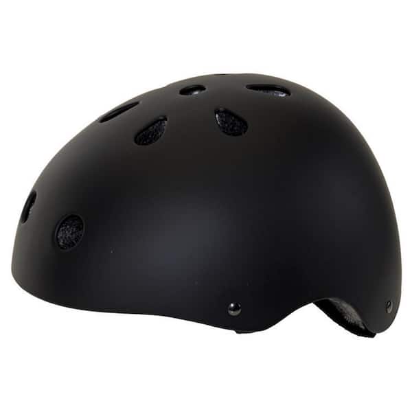 matte black bicycle helmet