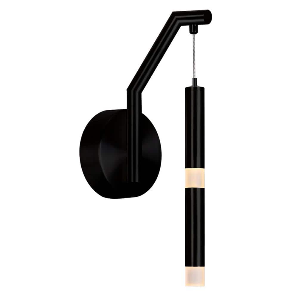 Flute 1 Light LED Wall Sconce With Black Finish price history on PriceWatchPro