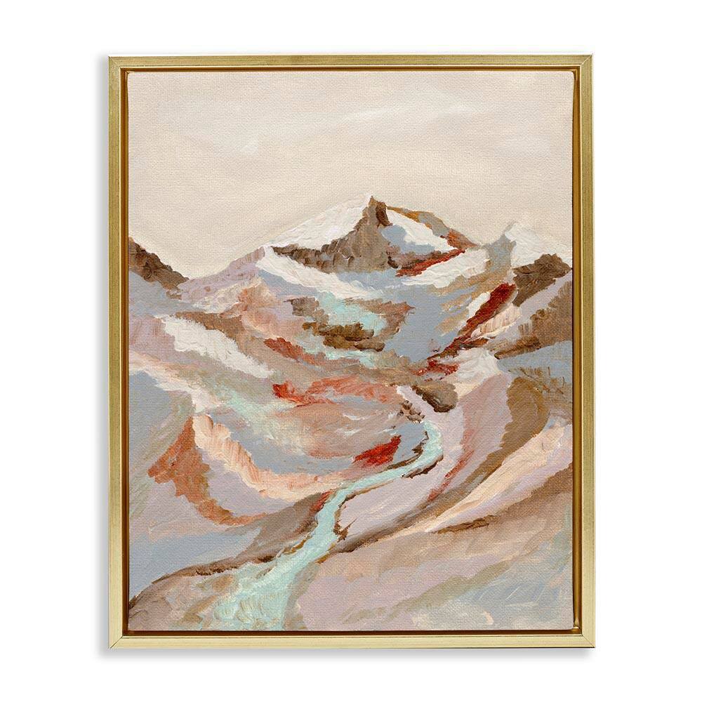 Earthen Tones Landscape by Nikita Jariwala Gold Floater Frame Nature Graphic Art Print 21 in. x 17 in. price history on PriceWatchPro