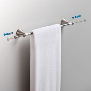 Accolade Expandable 24 in. Towel Bar in Spotshield Brushed Nickel