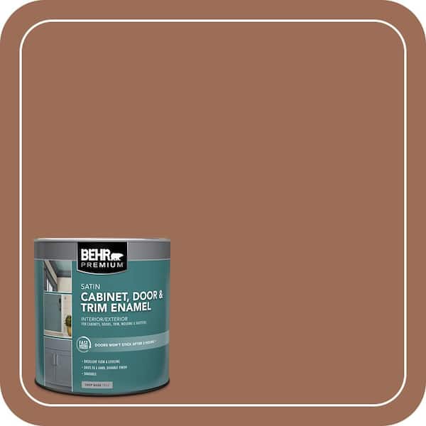 BEHR PREMIUM 1 qt. #S210-6 Cinnamon Crunch Satin Enamel Interior