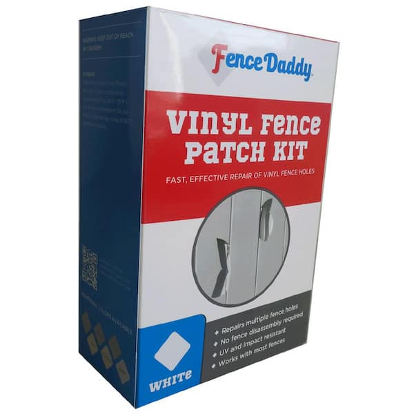 Jackyxcm Siding Repair Kit for Vinyl Fence, Durable Self-Adhesive PVC Tape  to Cover Cracks, Holes