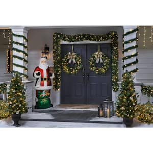 50 ft Pre-lit Artificial Christmas Roping Garland with 200 Incandescent White Lights