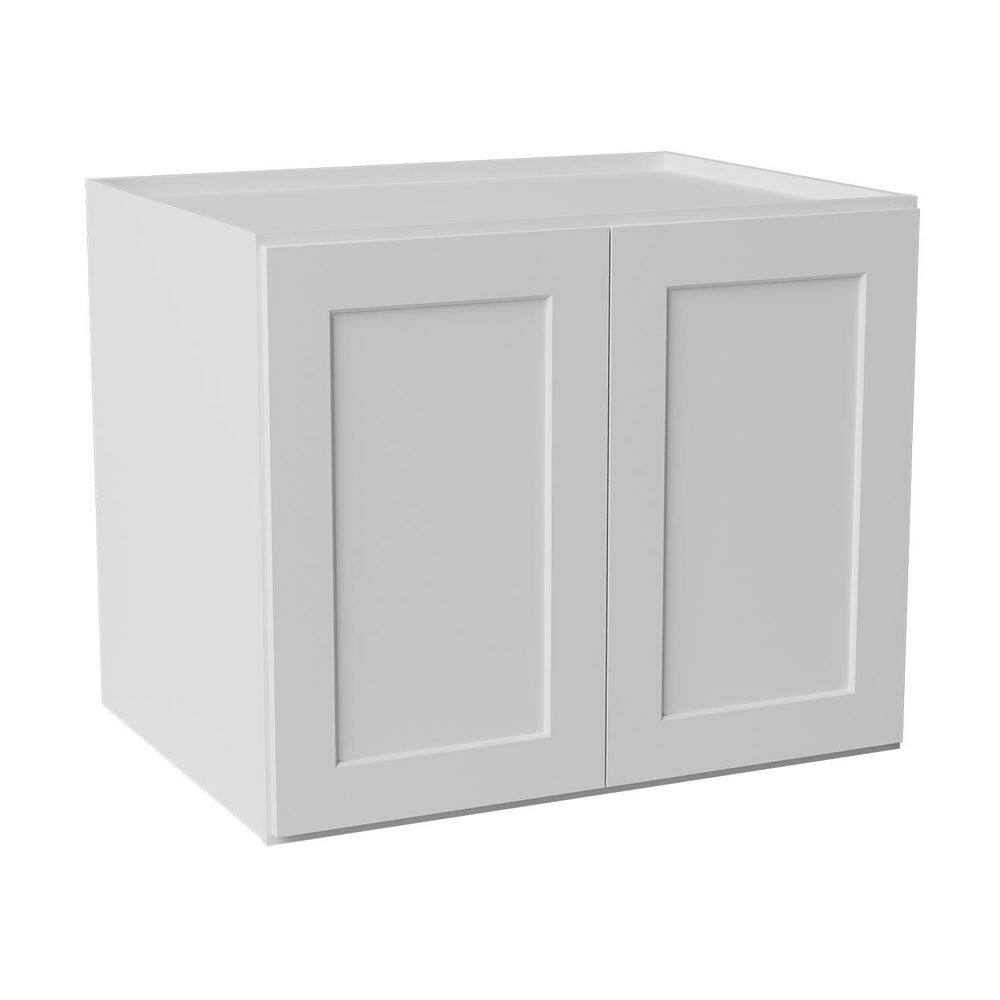 33 in. W x 24 in. D x 27 in. H Ready to Assemble Solid Wood Shaker Wall Bridge Kitchen Cabinet in White price history on PriceWatchPro