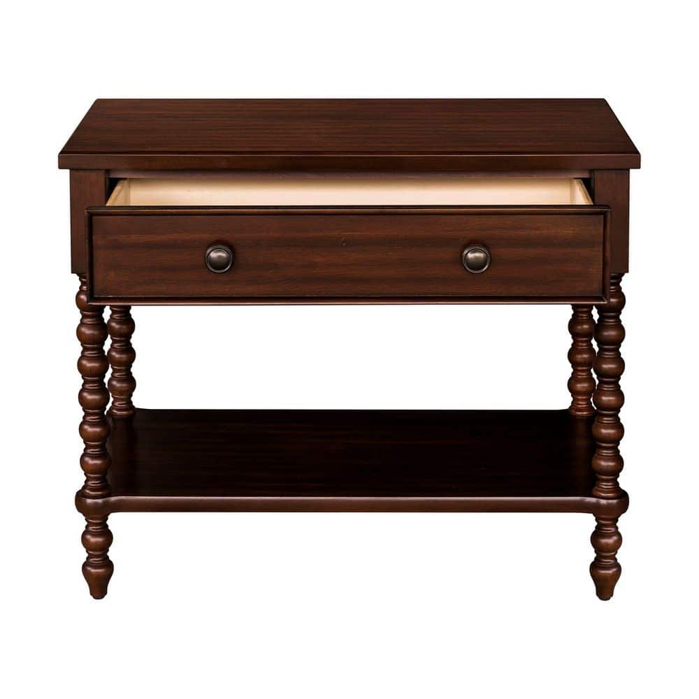 Beckett Morocco Brown 1 Drawer 32 in. W Large Nightstand - thumbnail 7