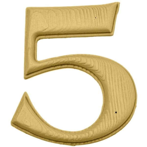 HY-KO 7 in. Plastic Simulated-Wood Number 5
