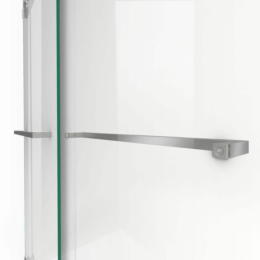 Essence-H 60" x 76" Brushed Nickel Semi-Frameless Shower Door