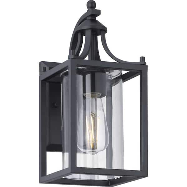 Hampton Bay 11 in. Glass Hurricane Lantern with Timer Candle 38538HD - The  Home Depot