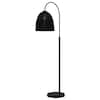 Hampton Bay Highler 61 in. Matte Black Floor Lamp