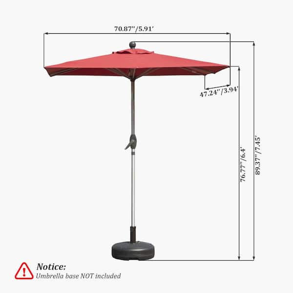 50 lb patio umbrella base Outsunny Umbrella Base: 50 lb, Heavy-Duty Stand for 1.5/2 Inch Poles, Ideal for Outdoor Deck Shading main image 1