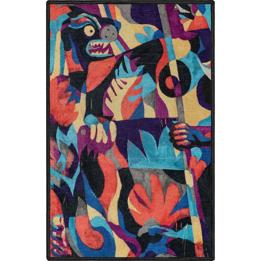 Misha - The Sunday Jungle There Will Be Blood Modern Abstract Multi 2 ft. x 3 ft. Area Rug price history on PriceWatchPro