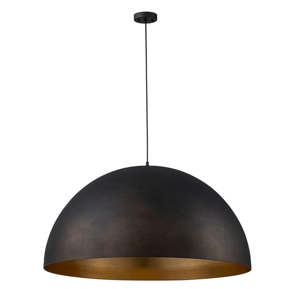 PCover 5-Light 39.4 in. W Industrial Extra-Large Dome Pendant Light Black Chandelier for Dining Room and Living Room price history on PriceWatchPro