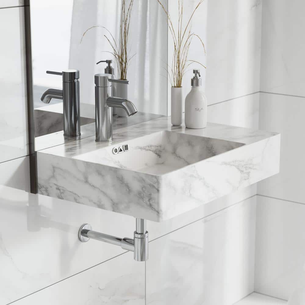 Swiss Madison St. Tropez 24 in. Left Side Faucet Wall-Mount