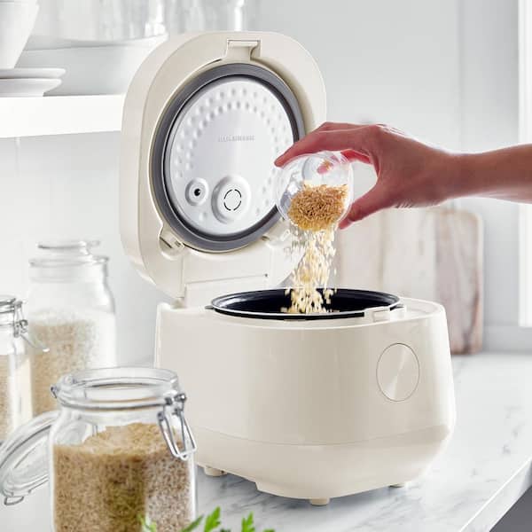 GreenPan Bistro Carb-Reducing Rice Cooker in Cloud Cream CC008305