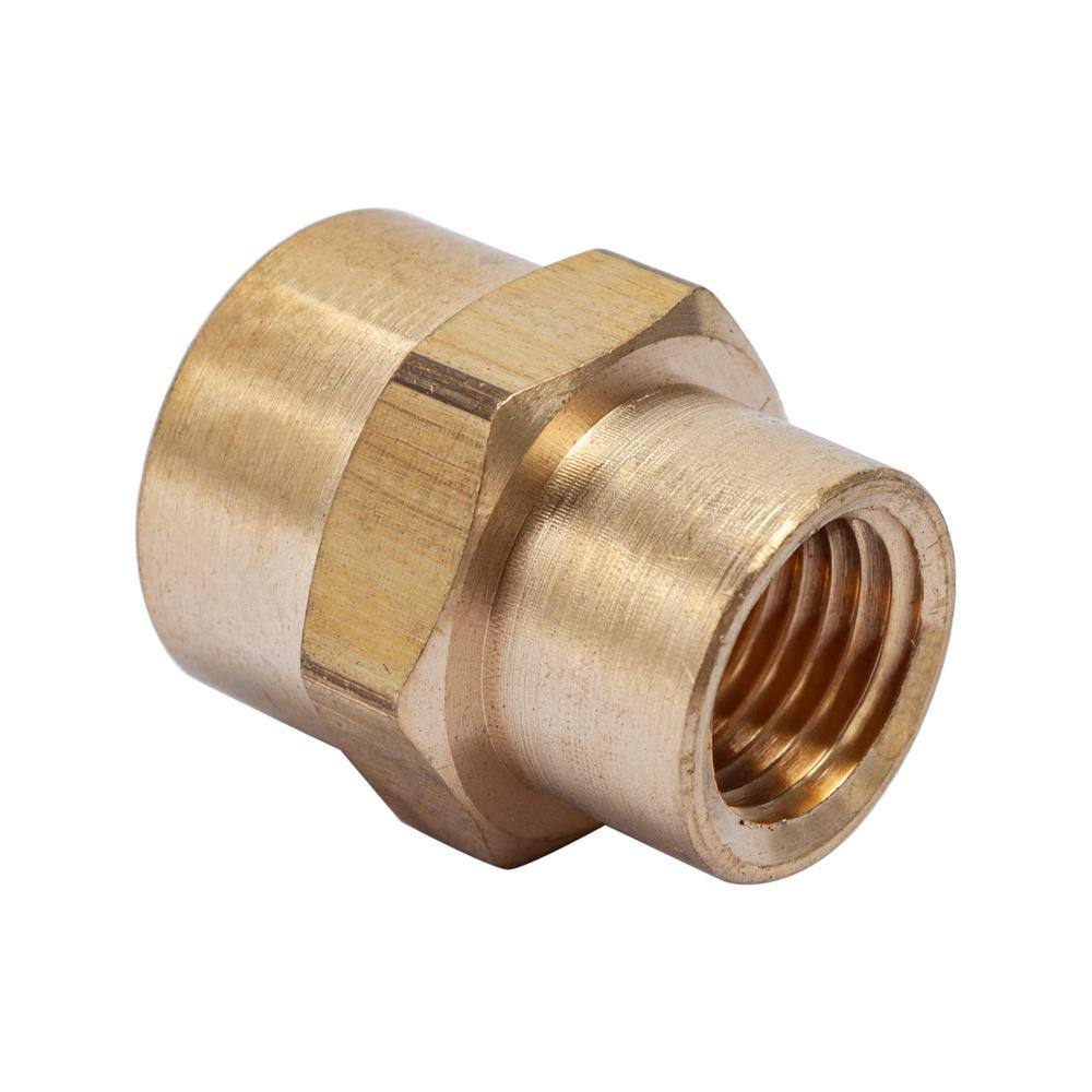 3/8 in. FIP x 1/4 in. FIP Brass Pipe Reducing Coupling Fitting (5-Pack) price history on PriceWatchPro