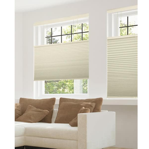 Chicology Cut-to-Width Warm Cocoa 9/16 in. Blackout Cordless Cellular Shades - 42.5 in. W x 72 in. L