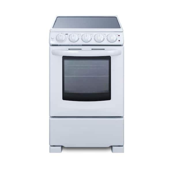 20 in. 2.3 cu. ft. Slide-In Electric Range in White