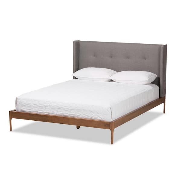 Baxton Studio Brooklyn Gray King Platform Bed 28862 7540 HD The