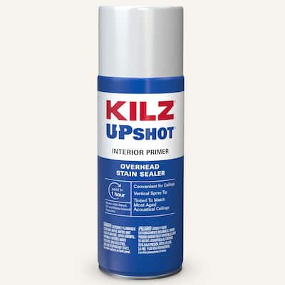 Upshot 10 oz. White Overhead Oil-Based Interior Primer Spray Stain Sealer
