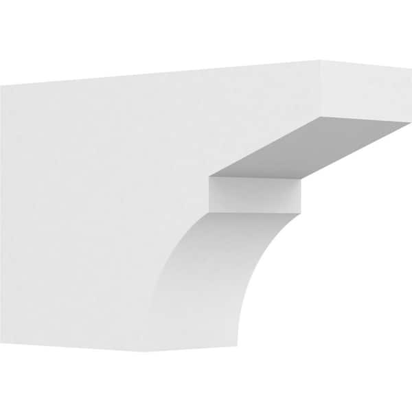 Ekena Millwork 5 in. x 10 in. x 16 in. Standard Monterey Architectural Grade PVC Rafter Tail Brace