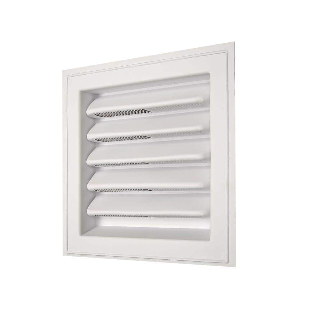 UPC 050206141106 product image for 12 in. x 12 in. Plastic Wall Louver Static Vent in White | upcitemdb.com