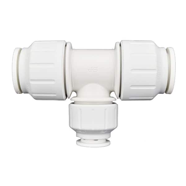 John Guest SpeedFit 3/4 in. x 3/4 in. x 1/2 in. Plastic Push-to-Connect Reducing Tee Fitting (5-Pack)