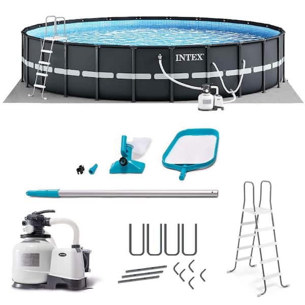 Ultra XTR 18 ft. x 18 ft. Round 52 in. Deep Above Ground Pool with Pump, Vacuum & Maintenance Kit